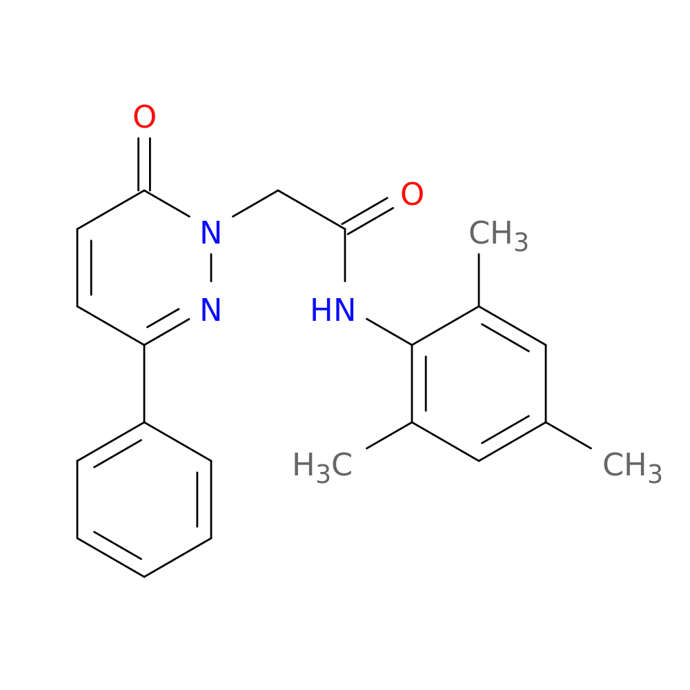2-(6-oxo-3-phenyl-1,6-dihydropyridazin-1-yl)-N-(2,4,6-trimethylphenyl)acetamide