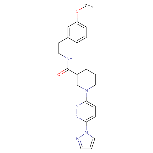 N-[2-(3-methoxyphenyl)ethyl]-1-[6-(1H-pyrazol-1-yl)pyridazin-3-yl]piperidine-3-carboxamide
