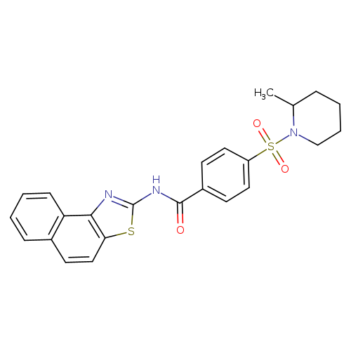 4-[(2-methylpiperidin-1-yl)sulfonyl]-N-{naphtho[1,2-d][1,3]thiazol-2-yl}benzamide