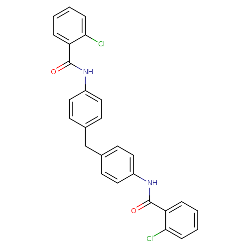 2-chloro-N-(4-{[4-(2-chlorobenzamido)phenyl]methyl}phenyl)benzamide