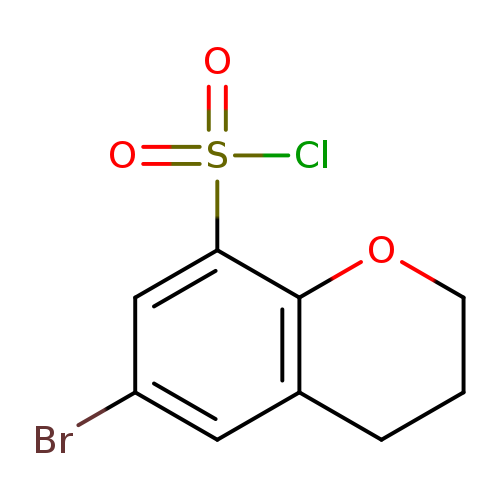 6-bromo-3,4-dihydro-2H-1-benzopyran-8-sulfonylchloride