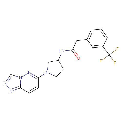 N-(1-{[1,2,4]triazolo[4,3-b]pyridazin-6-yl}pyrrolidin-3-yl)-2-[3-(trifluoromethyl)phenyl]acetamide