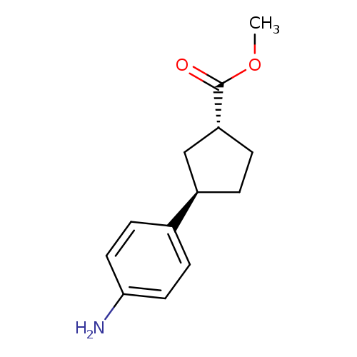 rac-methyl(1R,3R)-3-(4-aminophenyl)cyclopentane-1-carboxylate,trans