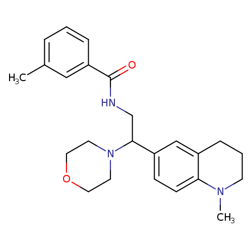 3-methyl-N-[2-(1-methyl-1,2,3,4-tetrahydroquinolin-6-yl)-2-(morpholin-4-yl)ethyl]benzamide