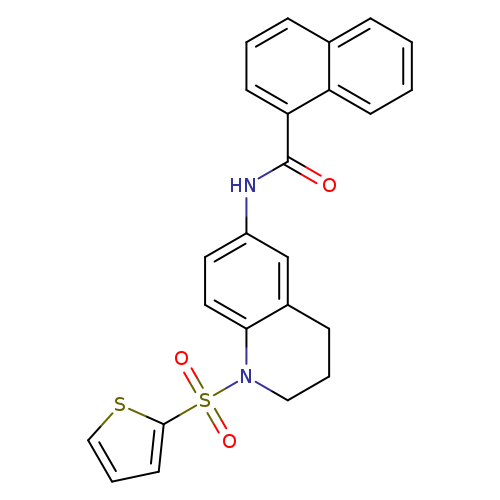 N-[1-(thiophene-2-sulfonyl)-1,2,3,4-tetrahydroquinolin-6-yl]naphthalene-1-carboxamide