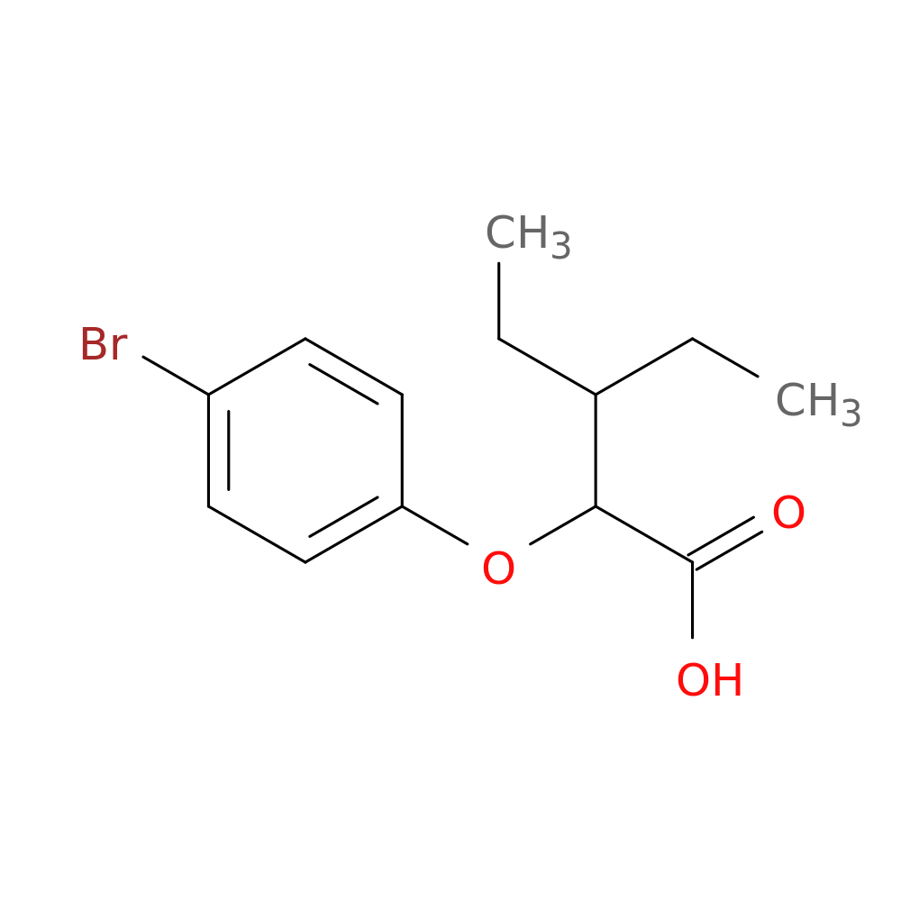 2-(4-bromophenoxy)-3-ethylpentanoic acid