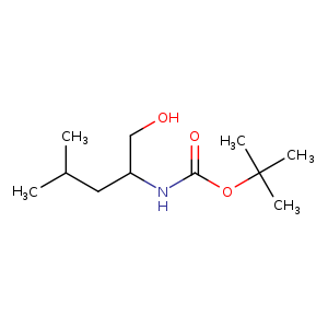 Carbamic acid, N-[1-(hydroxymethyl)-3-methylbutyl]-, 1,1-dimethylethyl ester
