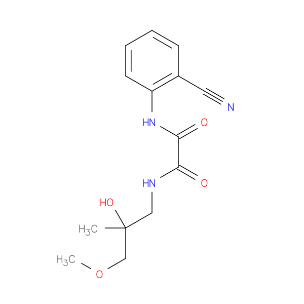 N'-(2-cyanophenyl)-N-(2-hydroxy-3-methoxy-2-methylpropyl)ethanediamide