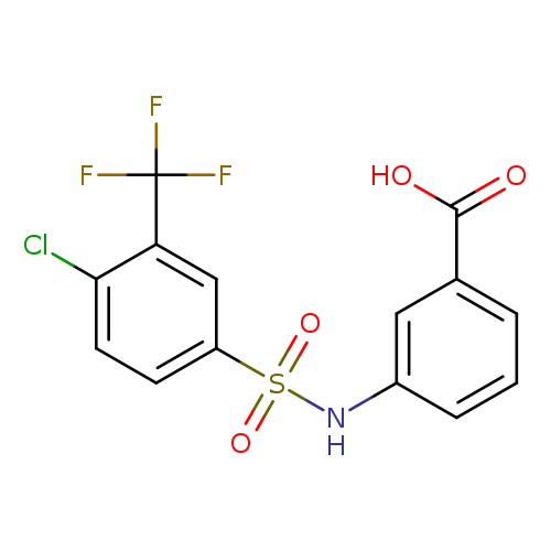 3-(4-Chloro-3-(trifluoromethyl)phenylsulfonamido)benzoic acid