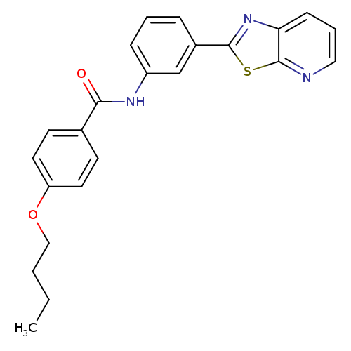 4-butoxy-N-(3-{[1,3]thiazolo[5,4-b]pyridin-2-yl}phenyl)benzamide