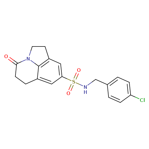 N-[(4-chlorophenyl)methyl]-11-oxo-1-azatricyclo[6.3.1.0^{4,12}]dodeca-4(12),5,7-triene-6-sulfonamide