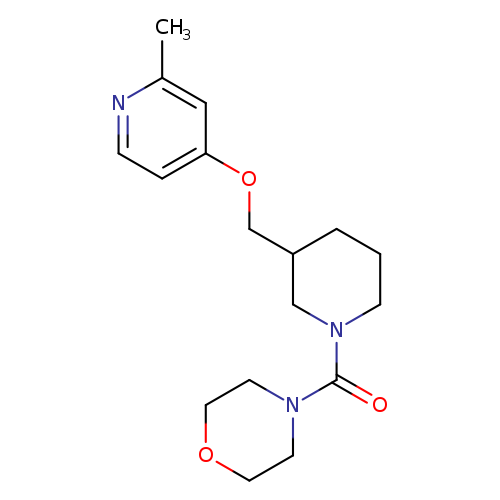 4-(3-{[(2-methylpyridin-4-yl)oxy]methyl}piperidine-1-carbonyl)morpholine
