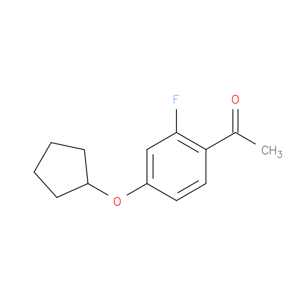 4'-Cyclopentyloxy-2'-fluoroacetophenone