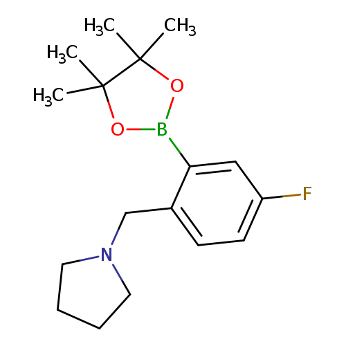 Pyrrolidine, 1-[[4-fluoro-2-(4,4,5,5-tetramethyl-1,3,2-dioxaborolan-2-yl)phenyl]methyl]-