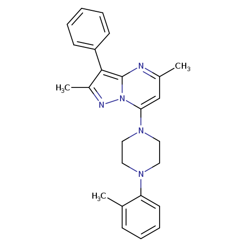 1-{2,5-dimethyl-3-phenylpyrazolo[1,5-a]pyrimidin-7-yl}-4-(2-methylphenyl)piperazine