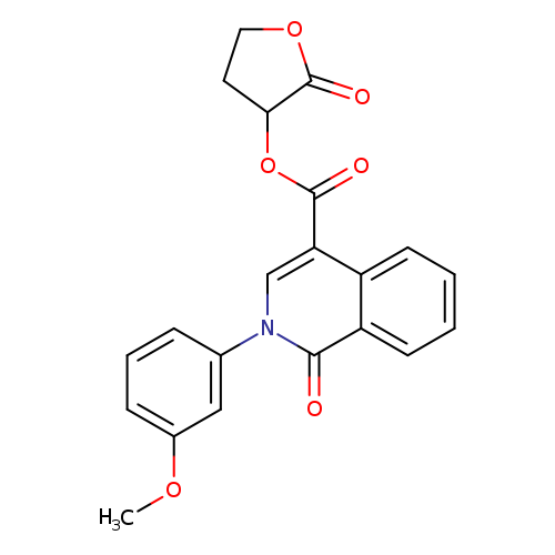 2-oxooxolan-3-yl 2-(3-methoxyphenyl)-1-oxo-1,2-dihydroisoquinoline-4-carboxylate