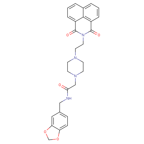 N-[(2H-1,3-benzodioxol-5-yl)methyl]-2-[4-(2-{2,4-dioxo-3-azatricyclo[7.3.1.0^{5,13}]trideca-1(13),5,7,9,11-pentaen-3-yl}ethyl)piperazin-1-yl]acetamide