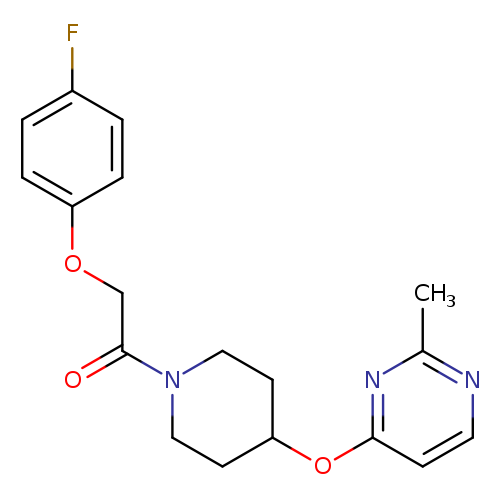 2-(4-fluorophenoxy)-1-{4-[(2-methylpyrimidin-4-yl)oxy]piperidin-1-yl}ethan-1-one