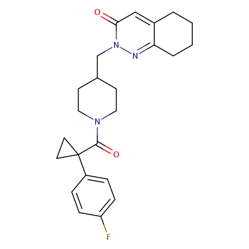 2-({1-[1-(4-fluorophenyl)cyclopropanecarbonyl]piperidin-4-yl}methyl)-2,3,5,6,7,8-hexahydrocinnolin-3-one