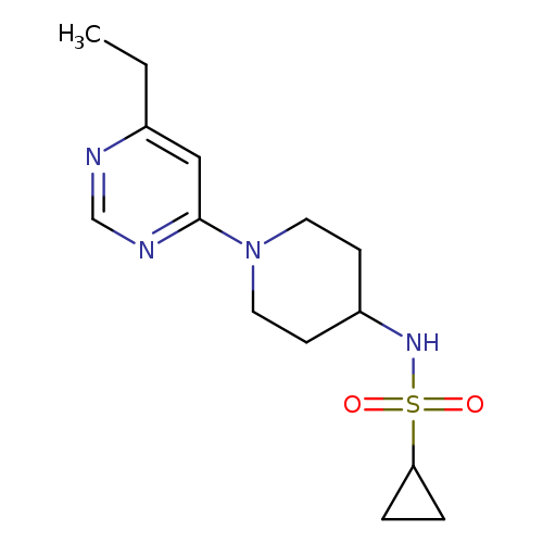 N-[1-(6-ethylpyrimidin-4-yl)piperidin-4-yl]cyclopropanesulfonamide