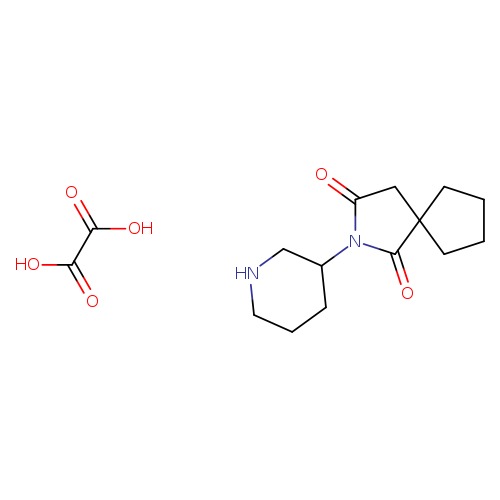 2-(piperidin-3-yl)-2-azaspiro[4.4]nonane-1,3-dione, oxalic acid