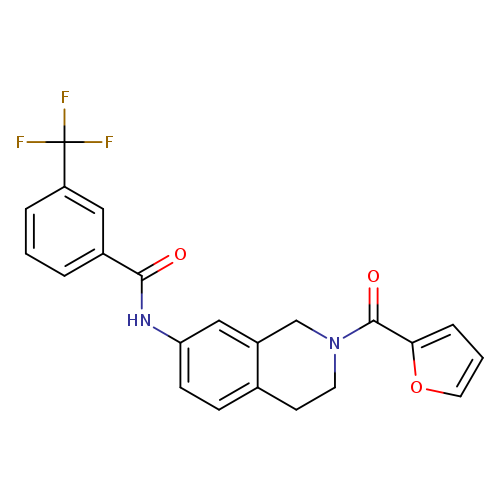 N-[2-(furan-2-carbonyl)-1,2,3,4-tetrahydroisoquinolin-7-yl]-3-(trifluoromethyl)benzamide