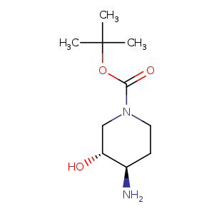 1-Piperidinecarboxylic acid, 4-amino-3-hydroxy-, 1,1-dimethylethyl ester, (3R,4R)-