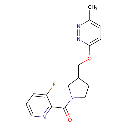 3-{[1-(3-fluoropyridine-2-carbonyl)pyrrolidin-3-yl]methoxy}-6-methylpyridazine