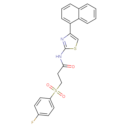 3-(4-fluorobenzenesulfonyl)-N-[4-(naphthalen-1-yl)-1,3-thiazol-2-yl]propanamide