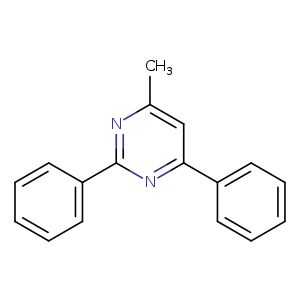 Pyrimidine, 4-methyl-2,6-diphenyl-