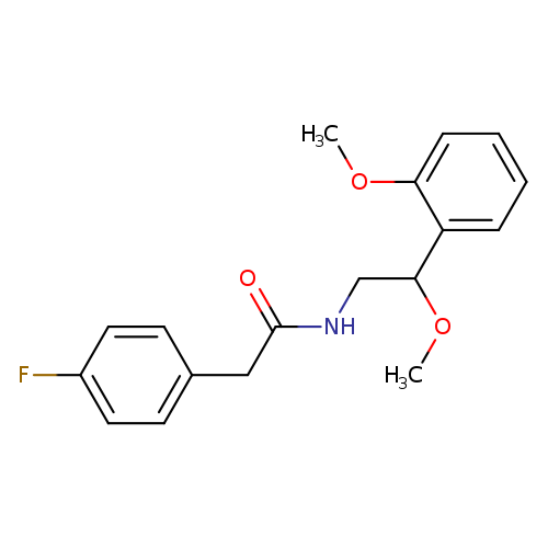 2-(4-fluorophenyl)-N-[2-methoxy-2-(2-methoxyphenyl)ethyl]acetamide