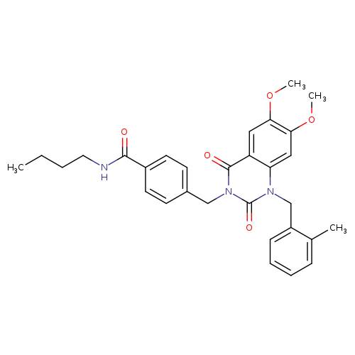 N-butyl-4-({6,7-dimethoxy-1-[(2-methylphenyl)methyl]-2,4-dioxo-1,2,3,4-tetrahydroquinazolin-3-yl}methyl)benzamide
