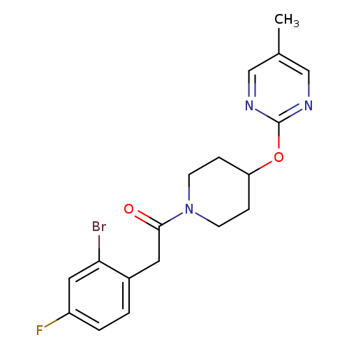 2-(2-bromo-4-fluorophenyl)-1-{4-[(5-methylpyrimidin-2-yl)oxy]piperidin-1-yl}ethan-1-one