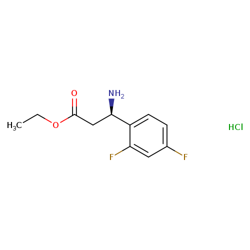 ethyl (3R)-3-amino-3-(2,4-difluorophenyl)propanoate hydrochloride