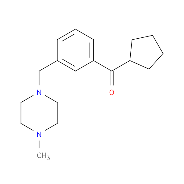 CYCLOPENTYL 3-(4-METHYLPIPERAZINOMETHYL)PHENYL KETONE