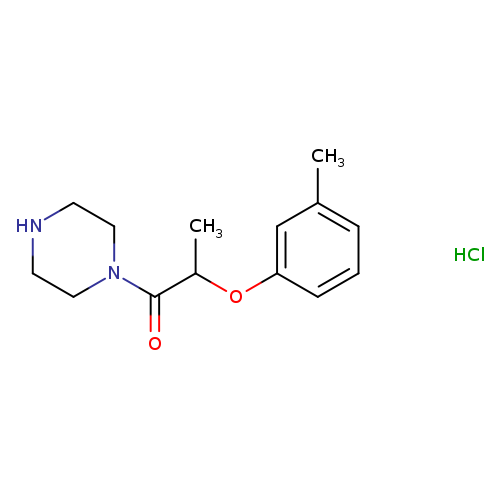 2-(3-Methylphenoxy)-1-(piperazin-1-yl)propan-1-one hydrochloride