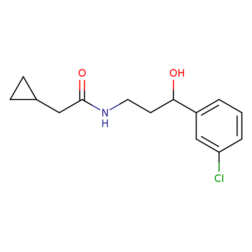 N-[3-(3-chlorophenyl)-3-hydroxypropyl]-2-cyclopropylacetamide