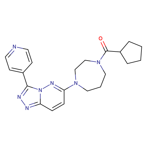 1-cyclopentanecarbonyl-4-[3-(pyridin-4-yl)-[1,2,4]triazolo[4,3-b]pyridazin-6-yl]-1,4-diazepane