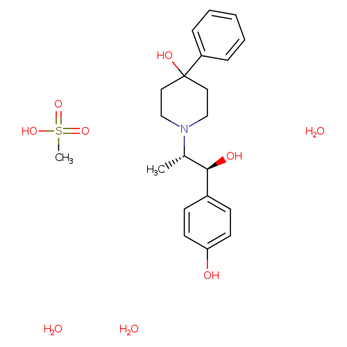 1-Piperidineethanol, 4-hydroxy-α-(4-hydroxyphenyl)-β-methyl-4-phenyl-, (αS,βS)-, methanesulfonate, hydrate (1:1:3)
