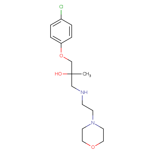 1-(4-chlorophenoxy)-2-methyl-3-{[2-(morpholin-4-yl)ethyl]amino}propan-2-ol