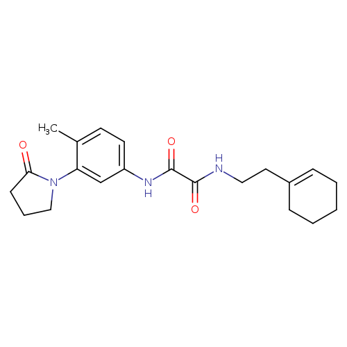 N'-[2-(cyclohex-1-en-1-yl)ethyl]-N-[4-methyl-3-(2-oxopyrrolidin-1-yl)phenyl]ethanediamide