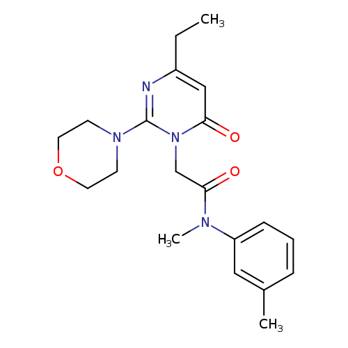 2-[4-ethyl-2-(morpholin-4-yl)-6-oxo-1,6-dihydropyrimidin-1-yl]-N-methyl-N-(3-methylphenyl)acetamide