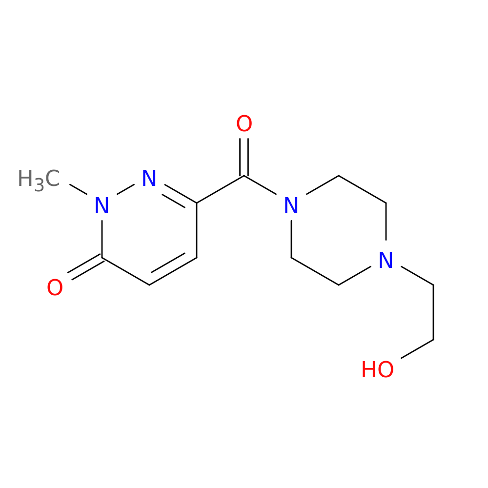 6-([4-(2-Hydroxyethyl)piperazin-1-yl]carbonyl)-2-methyl-2,3-dihydropyridazin-3-one