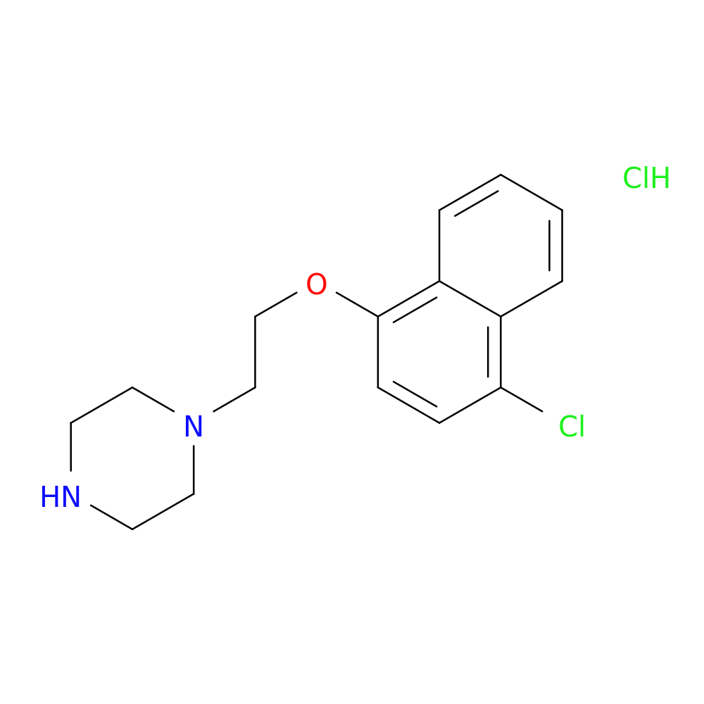 1-{2-[(4-chloro-1-naphthyl)oxy]ethyl}piperazine hydrochloride