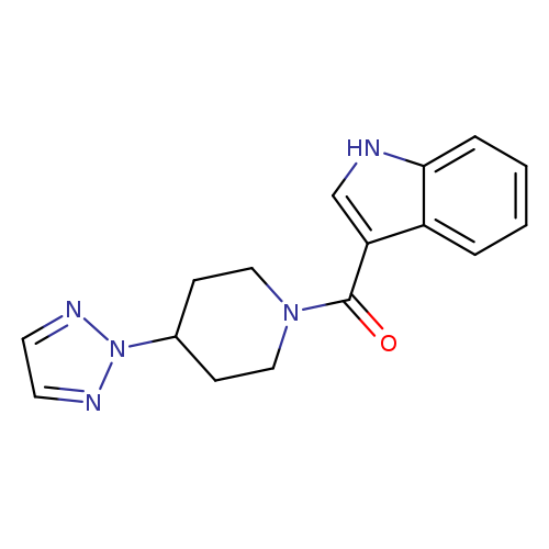 3-[4-(2H-1,2,3-triazol-2-yl)piperidine-1-carbonyl]-1H-indole