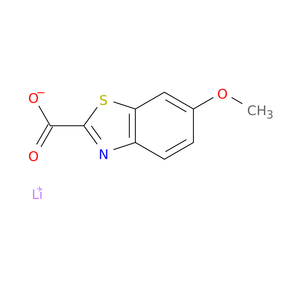 lithium(1+) 6-methoxy-1,3-benzothiazole-2-carboxylate