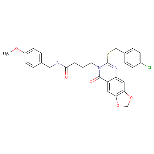 4-(6-{[(4-chlorophenyl)methyl]sulfanyl}-8-oxo-2H,7H,8H-[1,3]dioxolo[4,5-g]quinazolin-7-yl)-N-[(4-methoxyphenyl)methyl]butanamide