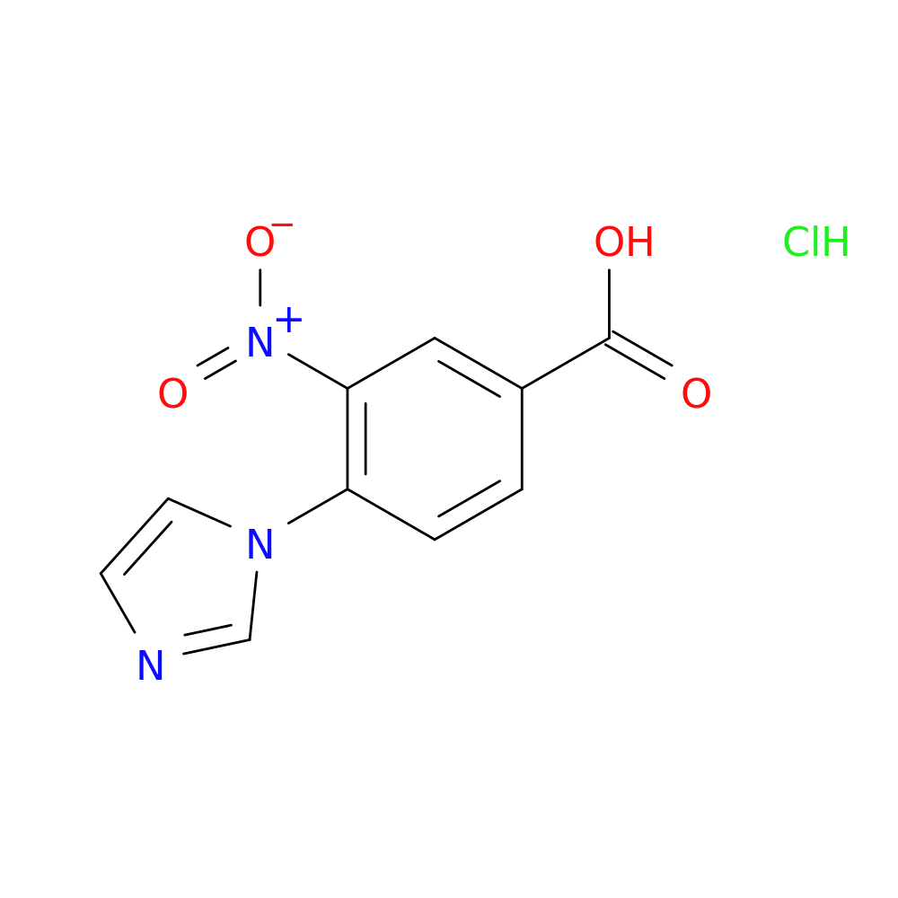 4-(1H-imidazol-1-yl)-3-nitrobenzoic acid hydrochloride