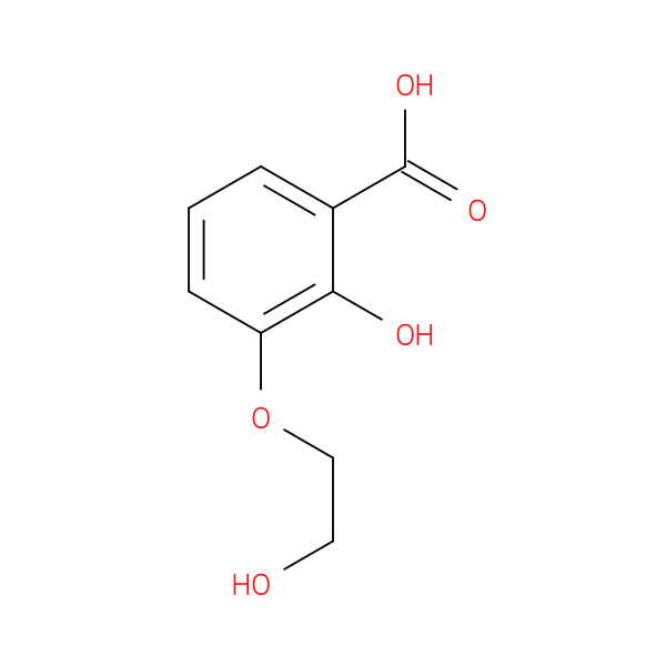 2-Hydroxy-3-(2-hydroxyethoxy)benzoic acid