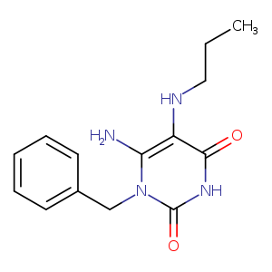 6-amino-1-benzyl-5-(propylamino)-1,2,3,4-tetrahydropyrimidine-2,4-dione